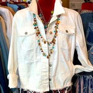 Women's Upcycled Recycled Denim Gypsy Hippie OOAK. PURCHASED THEN NEVER WORN.